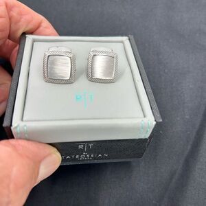 Men’s Tateossian titanium cufflinks